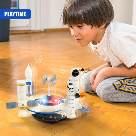 Rotating Light Up Space Toy by The Magic Toy Shop - UKBuyZone