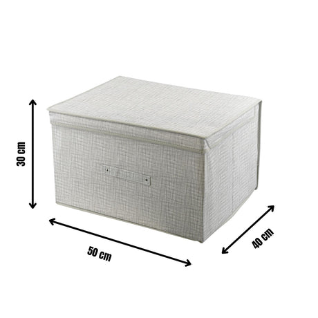 Linen Grey Large Storage Box by The Magic Toy Shop - UKBuyZone