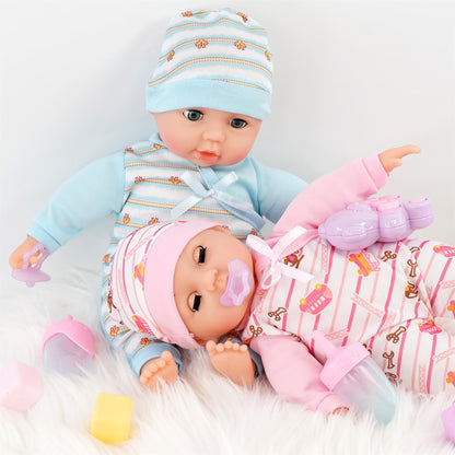 Twins Baby Girl & Boy Dolls by The Magic Toy Shop - UKBuyZone