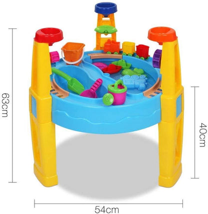 Sand and Water Table with Parasol by The Magic Toy Shop - UKBuyZone