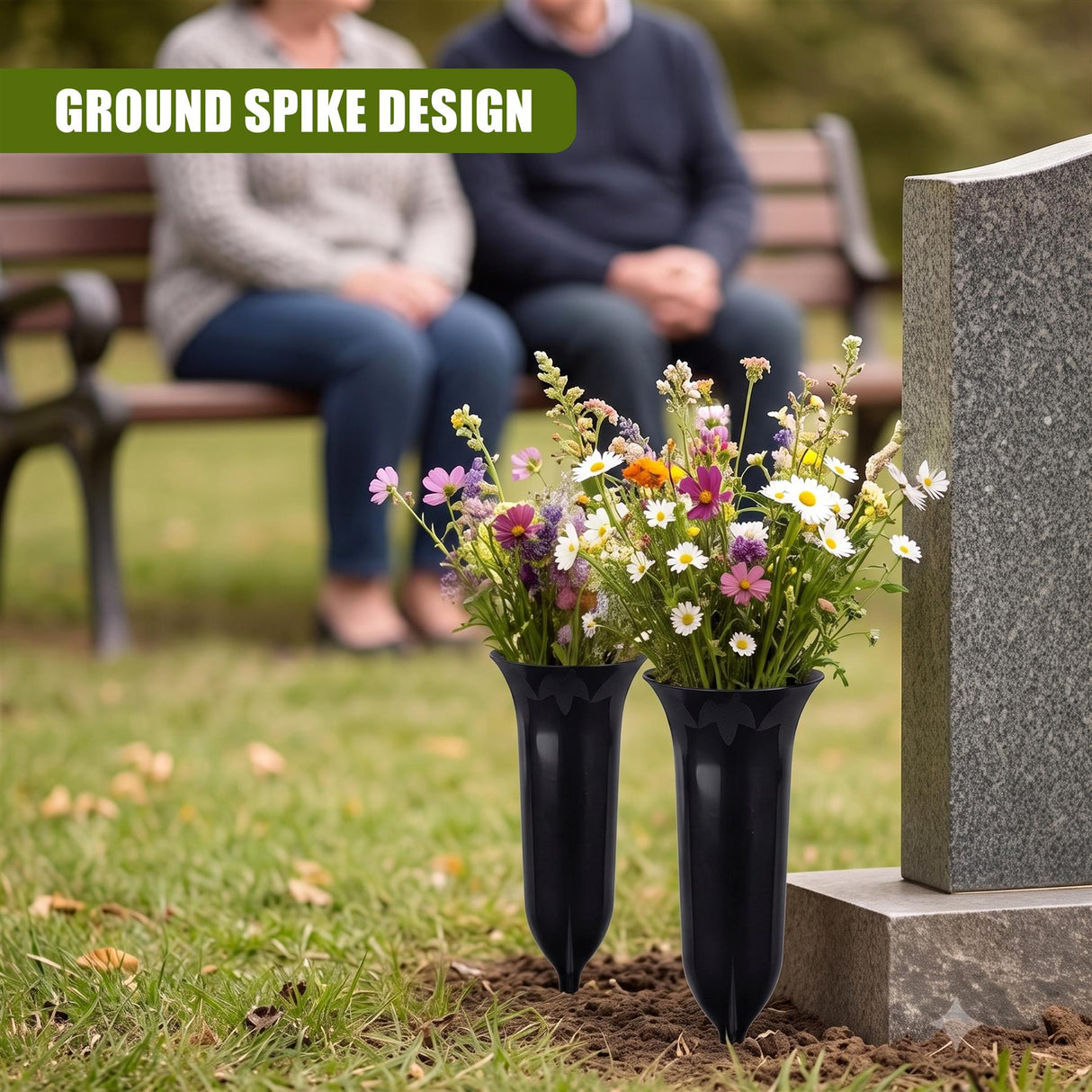Set of 2 Grave Vases