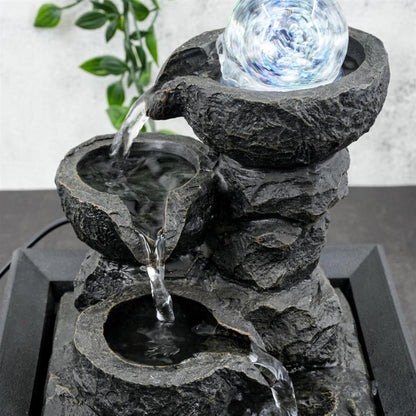 Crystal Ball Water Feature Led Lights by GEEZY - UKBuyZone