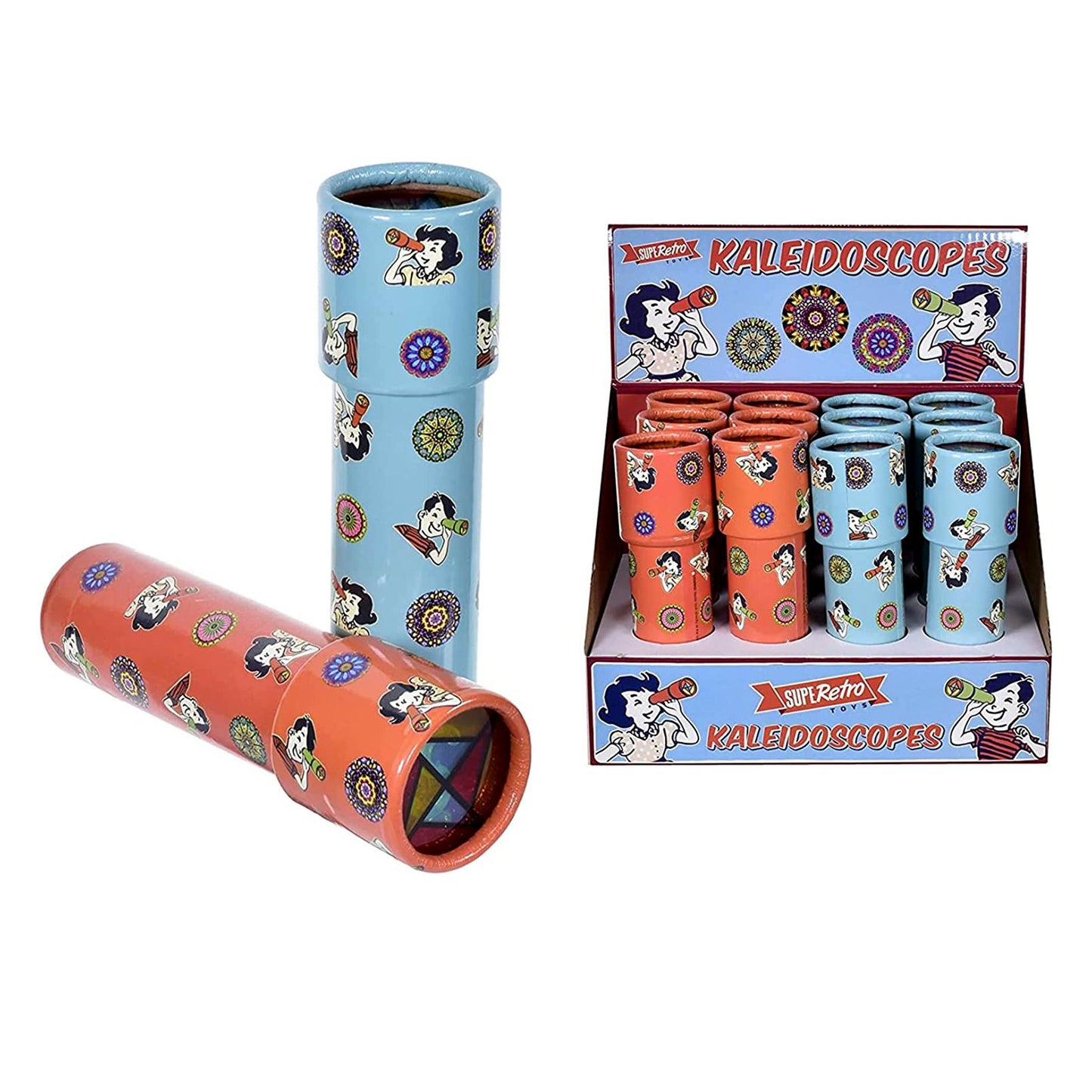 Kids Kaleidoscope Toy - Set of 12 by The Magic Toy Shop - UKBuyZone