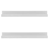 White Wall Hanging Shelf 45 cm Pack 2