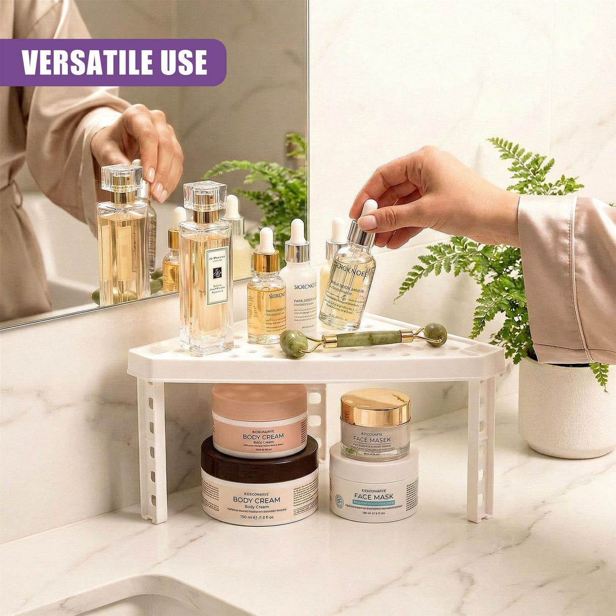 Stackable Corner Shelf Insert