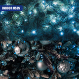 300 LED Cluster Christmas Lights - Blue & White