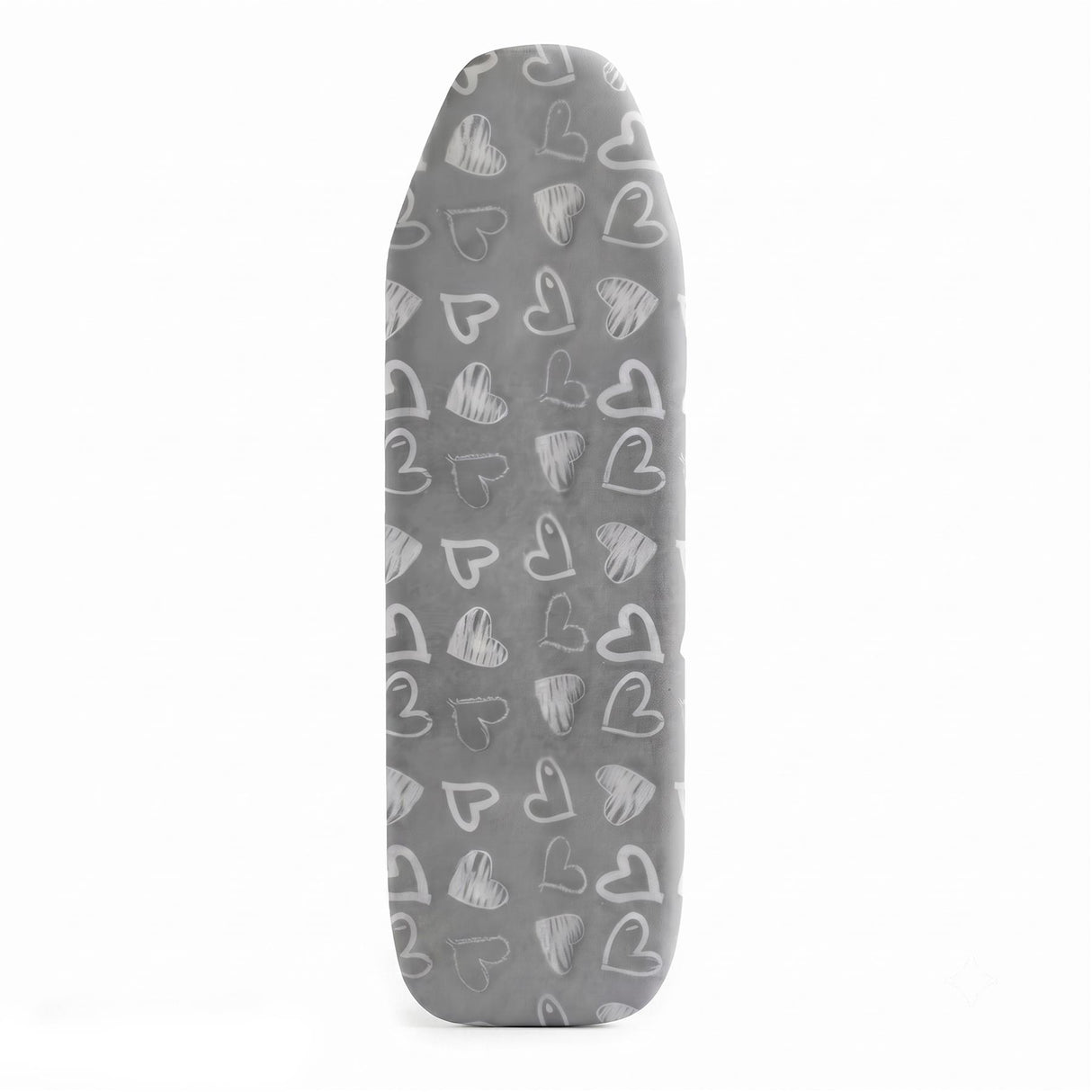 Grey Heart Ironing Board Cover (122 x 38 cm)