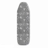 Grey Heart Ironing Board Cover (122 x 38 cm)