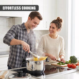 Stainless Steel Pasta Pot With Locking Strainer Lid
