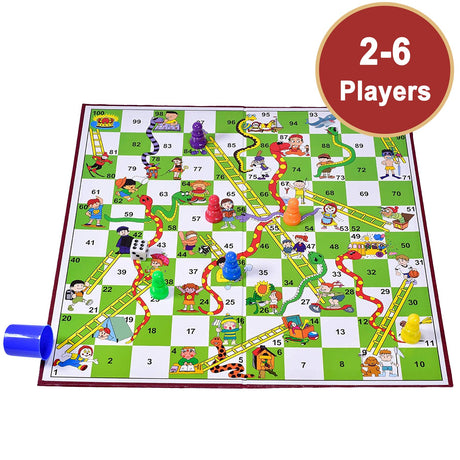 Snakes and Ladders Traditional Board Game by The Magic Toy Shop - UKBuyZone