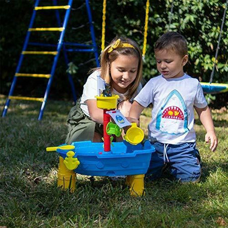 Pirate Ship Boat Sand and Water Table Play Set by The Magic Toy Shop - UKBuyZone