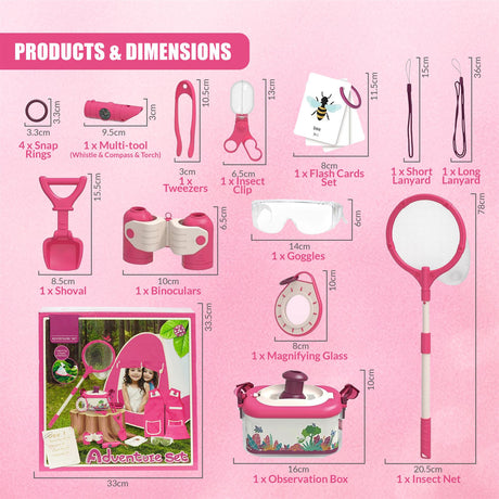 Kids Adventure Kit for Girls by The Magic Toy Shop - UKBuyZone