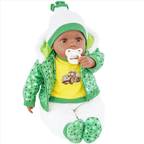 BiBi Black Baby Doll "Grean Pea" (50 cm / 20") by BiBi Doll - UKBuyZone