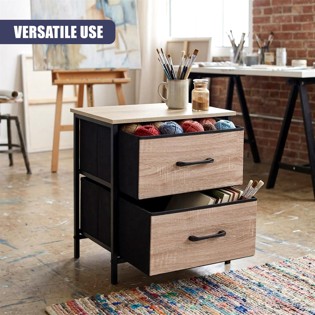 2 Tier Bedside Table