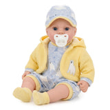 Baby Doll With Dummy & Sounds Yellow
