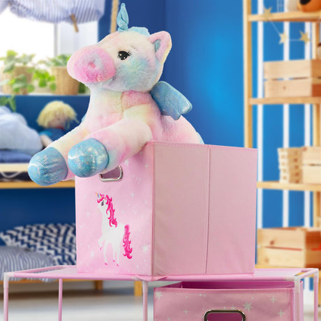 Kids Unicorn Design Storage Cubes by The Magic Toy Shop - UKBuyZone