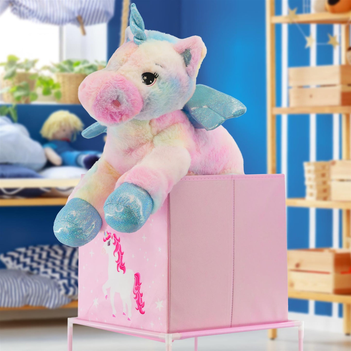 Kids Unicorn Design Storage Cubes by The Magic Toy Shop - UKBuyZone