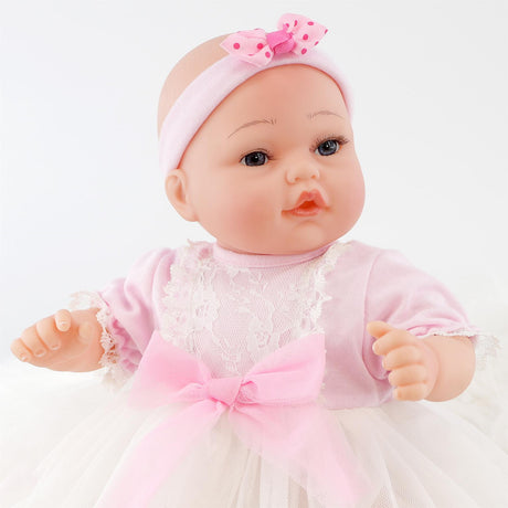 Lifelike Reborn Baby Girl Doll with Open Eyes 17" by BiBi Doll - UKBuyZone