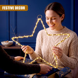 Star LED Fairy Light Gold Wire 50cm