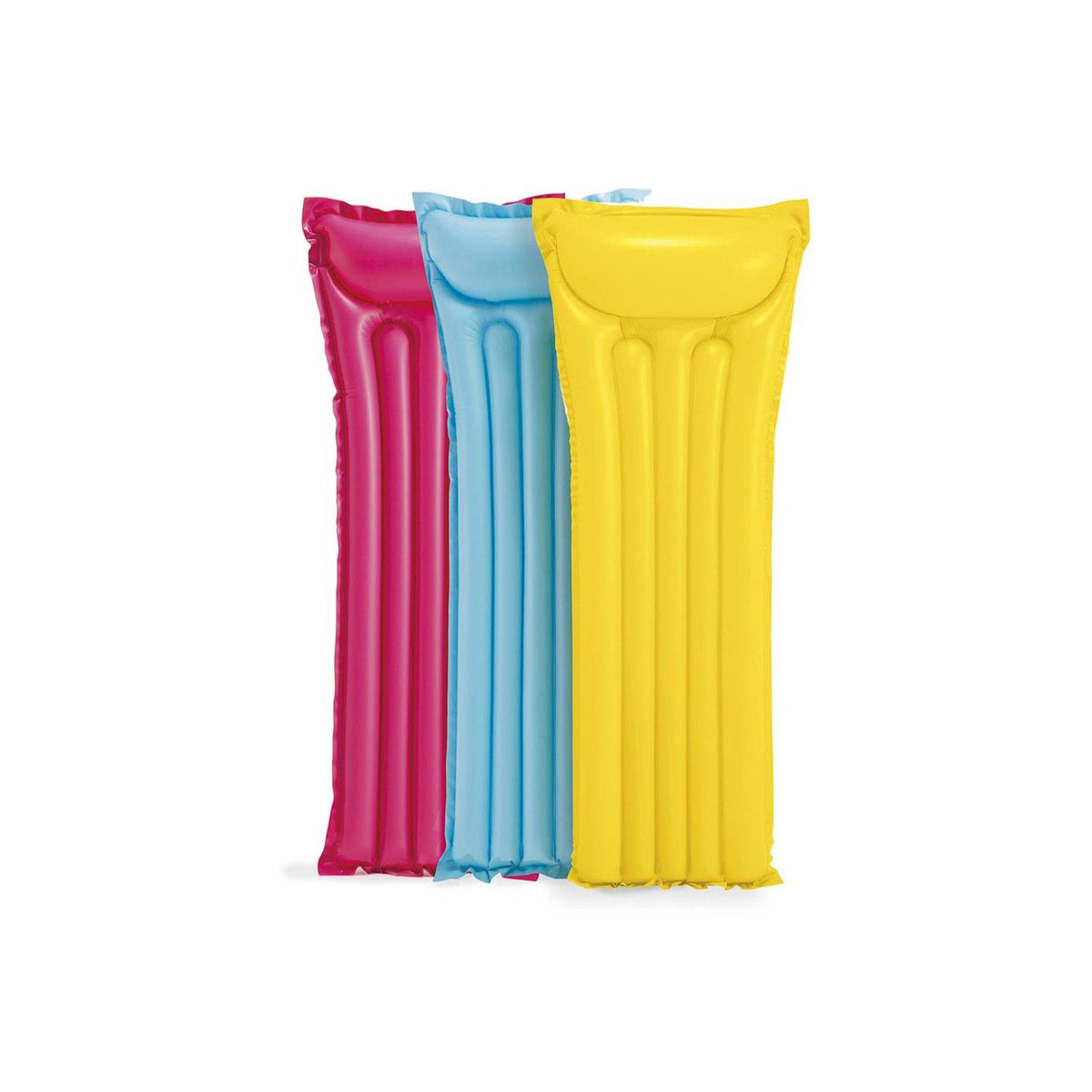 Intex Inflatable Pool Float Air Mattress Economat for Fun Summer Loungers with Repair Patch and ...