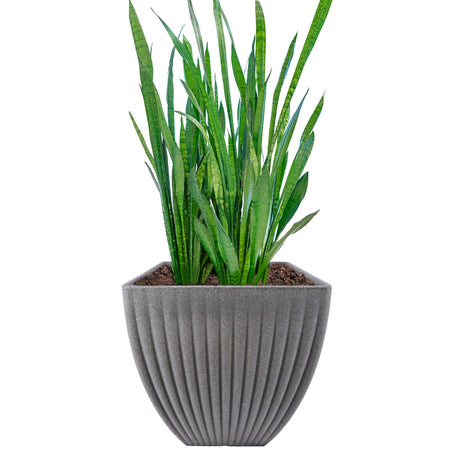 Large Grey Planter by GEEZY - UKBuyZone