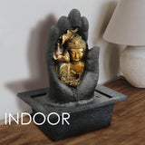 GEEZY Hand Buddha Water Feature Indoor With LED