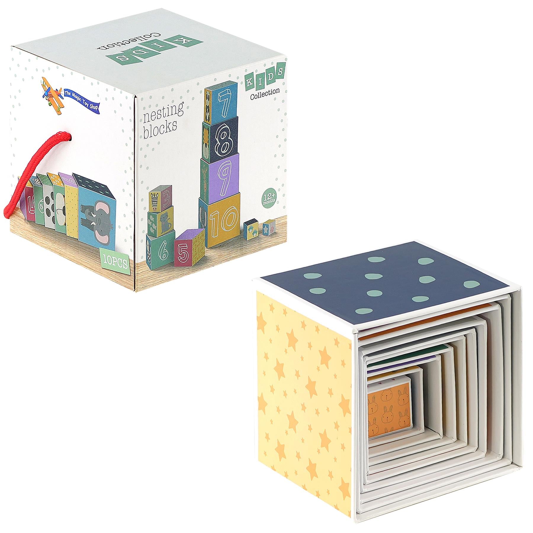 Large Nesting & Stacking Blocks Cubes Set by The Magic Toy Shop - UKBuyZone