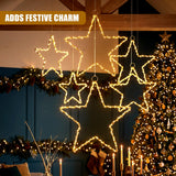Star LED Fairy Light Gold Wire 50cm