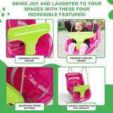 bright pink baby swing outdoors - UKBuyZone