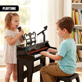 "Children's piano with 37 keys" - a colorful and sturdy piano for kids, designed to encourage musical exploration and creativity. Perfect for both kids and young musicians, it comes in three vibrant colors. The piano is small and compact, making it easy for children to play on their own or for parents to use as an educational tool. - UKBuyZone