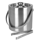 Geezy Stainless Steel Ice Bucket With Lid And Ice Tongs