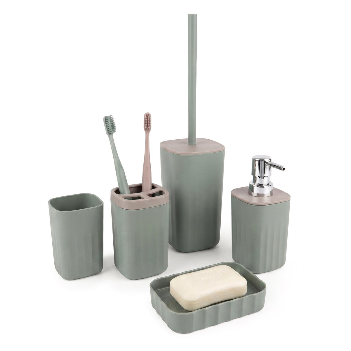 5 Piece Bathroom Acccessories Set