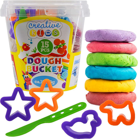 15 pcs Modelling Dough Bucket by The Magic Toy Shop - UKBuyZone