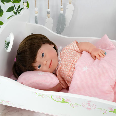 BiBi Doll Down Syndrome Girl - Brown Hair (36 cm / 14") by BiBi Doll - UKBuyZone