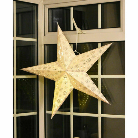 Paper Led White 40 cm Star by Geezy - UKBuyZone