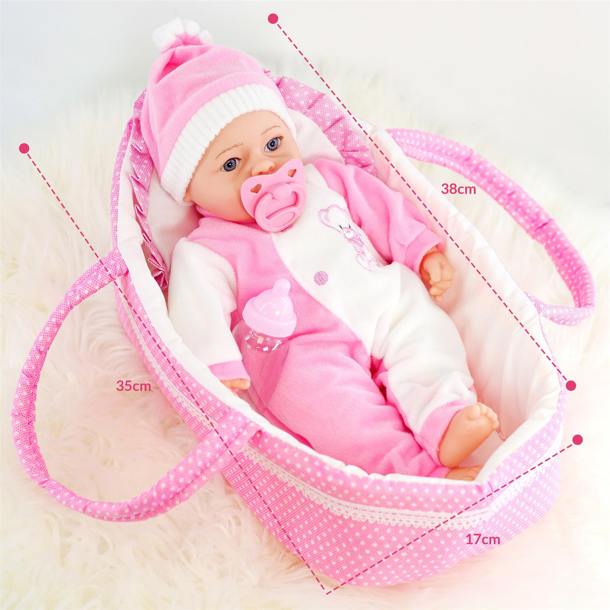 Baby Doll in Carry Cot (38 cm / 15")