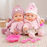 BiBi Twin Baby Dolls "Ella & Emma" (25 cm / 10")