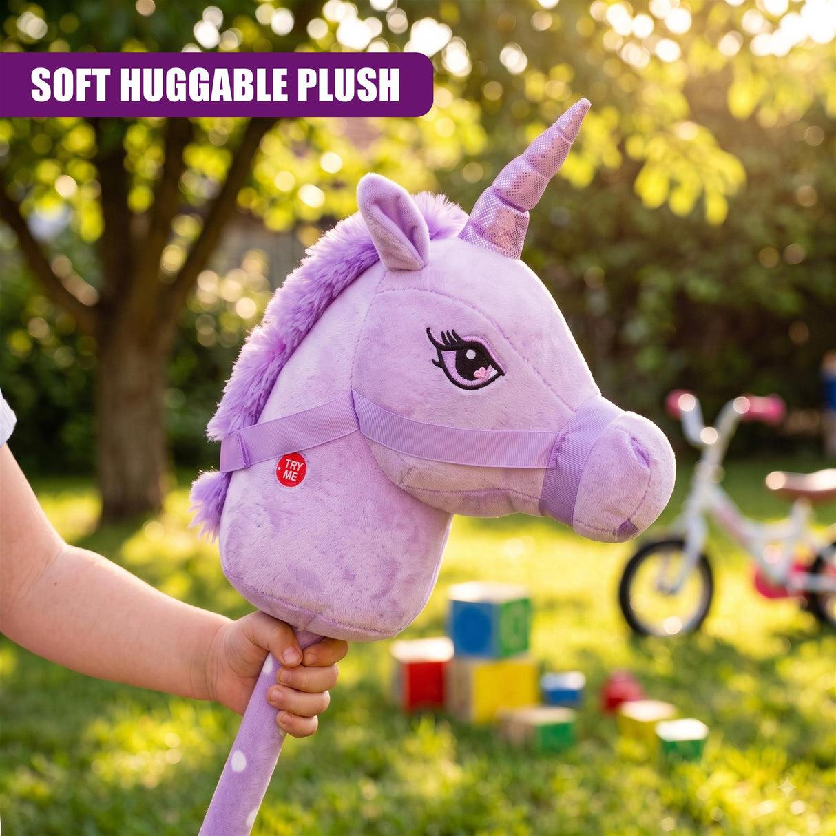 Unicorn Hobby Horse - Lilac