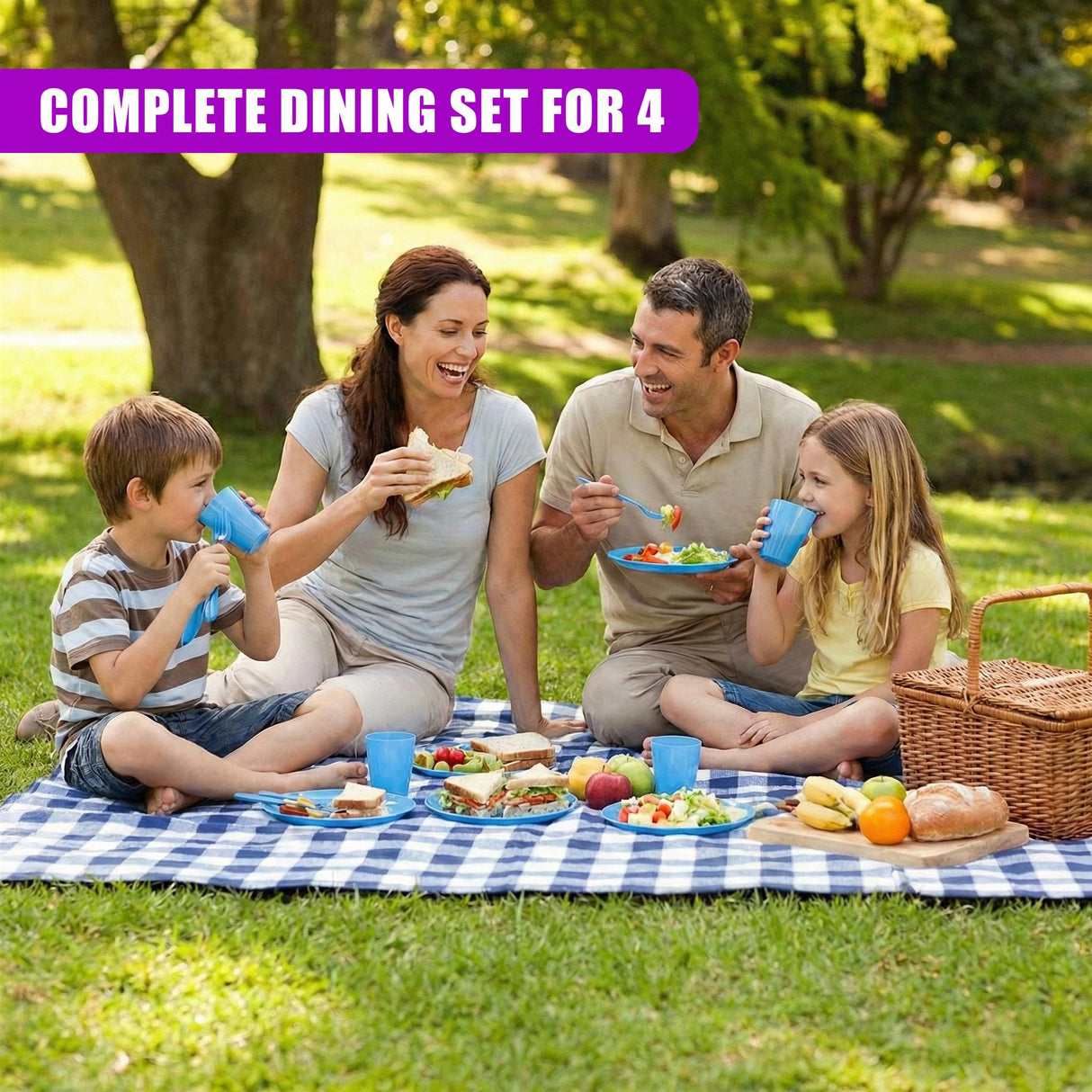 21 Piece Picnic Cutlery Set