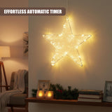Christmas Star with 30 LED Warm White Lights