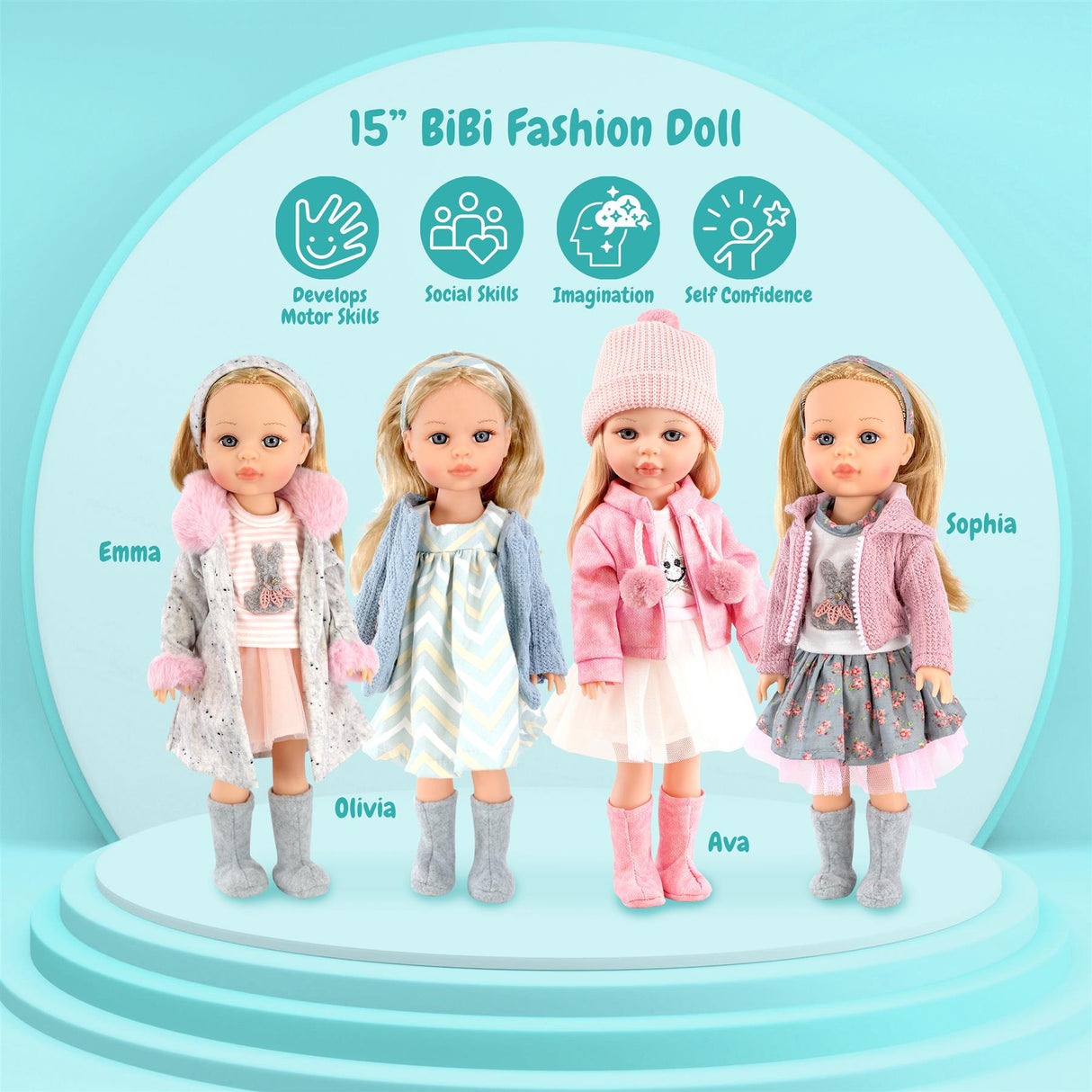 BiBi Fashion Doll "Olivia" (38 cm / 15") by BiBi Doll - UKBuyZone