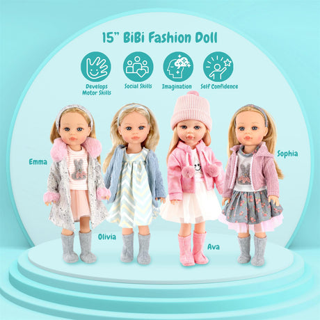 BiBi Fashion Doll "Olivia" (38 cm / 15") by BiBi Doll - UKBuyZone