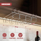 Under Shelf Wine Glass Rack