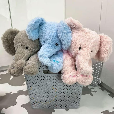 Pink Plush Elephant Soft Toys by The Magic Toy Shop - UKBuyZone