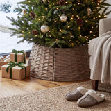 Natural Brown Christmas Tree Skirt 26"