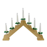 Wooden Candle Bridge with 7 LED Lights