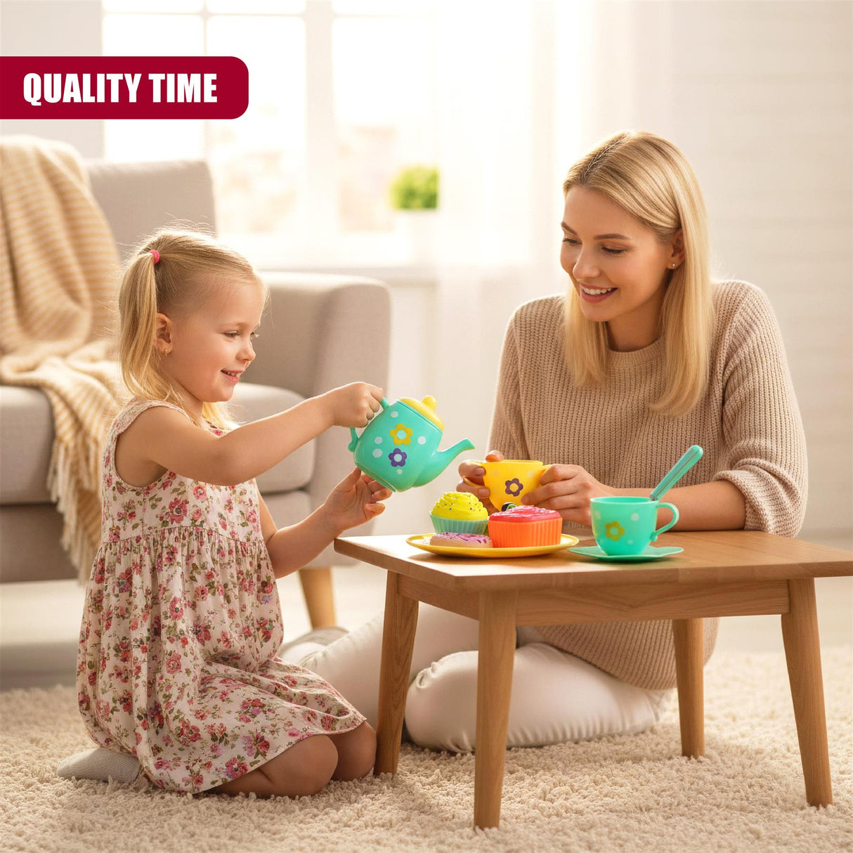 Children's Pretend Tea Playset