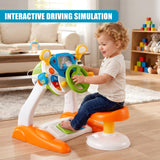 Freestanding Electronic Steering Wheel Driving Simulator Toy