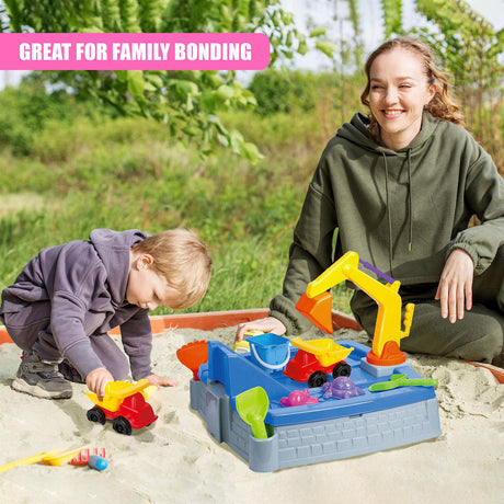2 in 1 Kids Sand Box Water Table by The Magic Toy Shop - UKBuyZone