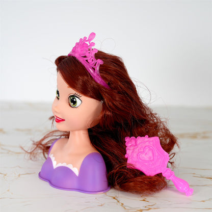 Princess Styling Head with Hair Accessories by BiBi Doll - UKBuyZone